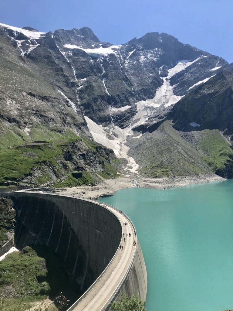 Die Drossensperre an den Kaprun Stauseen