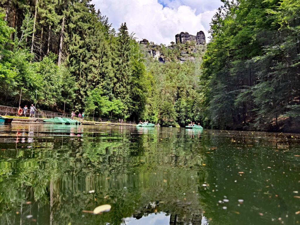 Besondere Stauseen Deutschland - der Amselsee in der Sächsischen Schweiz